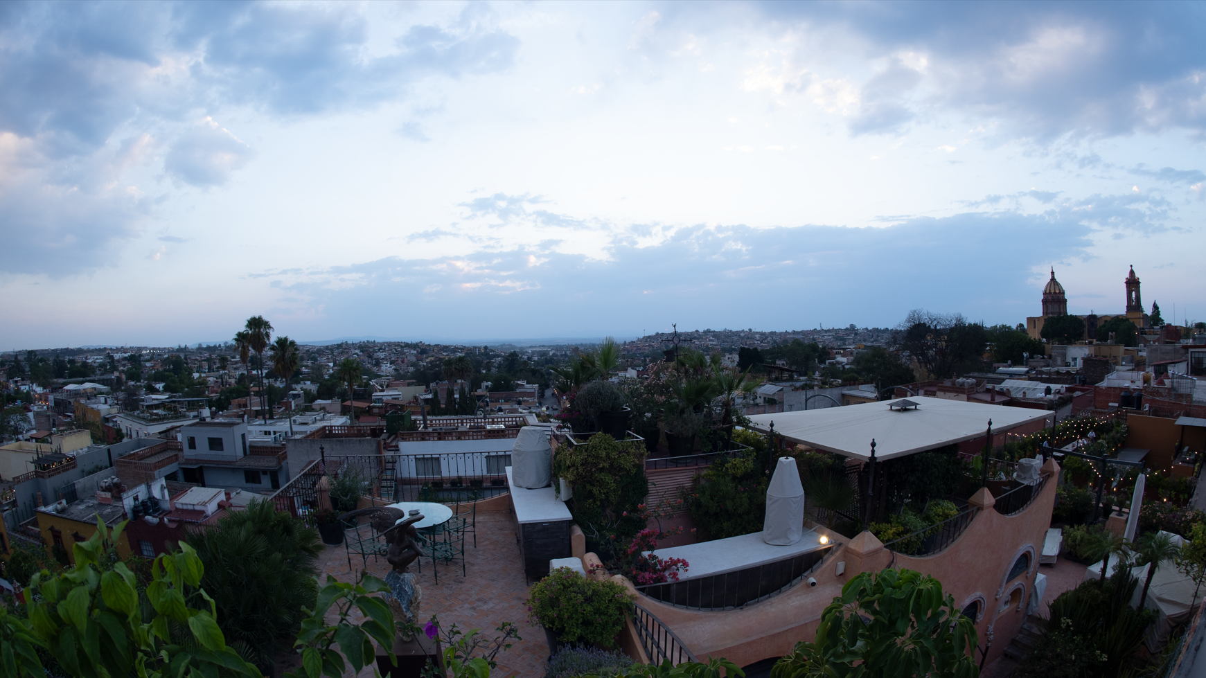 Vista de San Miguel de Allende desde El Hotel SMA